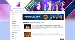 Desktop Screenshot of festivaldedancapiratuba.com.br